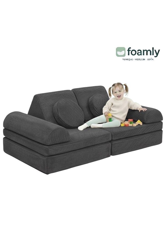 PUZZLE Fitilli Kadife Modüler Çocuk Oyun Minderi Ve Kanepesi Tamamen Sünger- Foamly
Duo Sünger Koltuk - Foamly