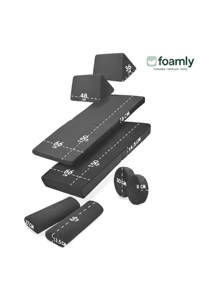 PUZZLE Fitilli Kadife Modüler Çocuk Oyun Minderi Ve Kanepesi Tamamen Sünger- Foamly
Duo Sünger Koltuk - Foamly