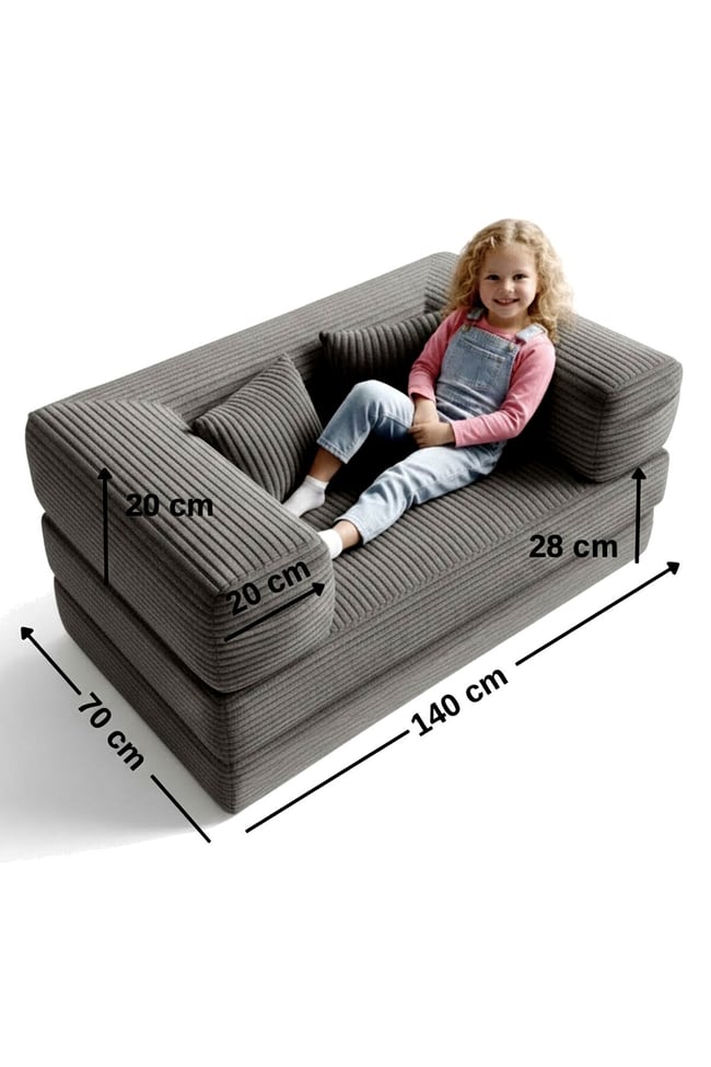140x70 cm Modüler Çocuk Koltuğu - Fonksiyonel Oyun Minderi ve Kanepe Tamamen Sünger- Foamly
Duo Sünger Koltuk - Foamly