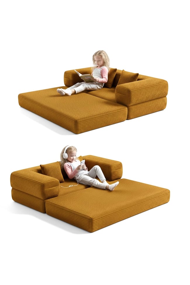 140x70 cm Modüler Çocuk Koltuğu - Fonksiyonel Oyun Minderi ve Kanepe Tamamen Sünger- Foamly
Duo Sünger Koltuk - Foamly