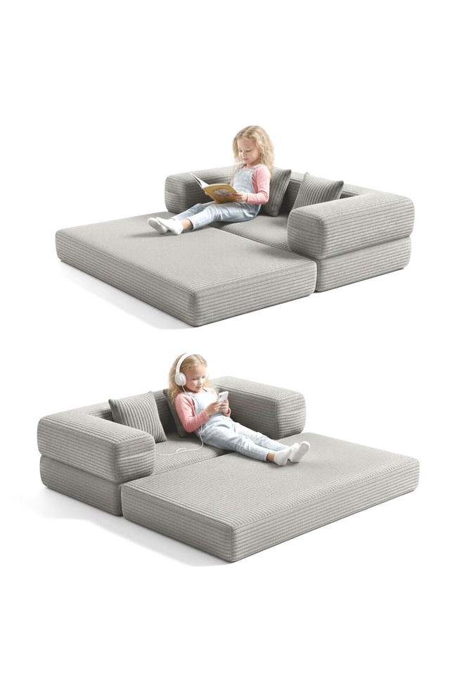 140x70 cm Modüler Çocuk Koltuğu - Fonksiyonel Oyun Minderi ve Kanepe Tamamen Sünger- Foamly
Duo Sünger Koltuk - Foamly