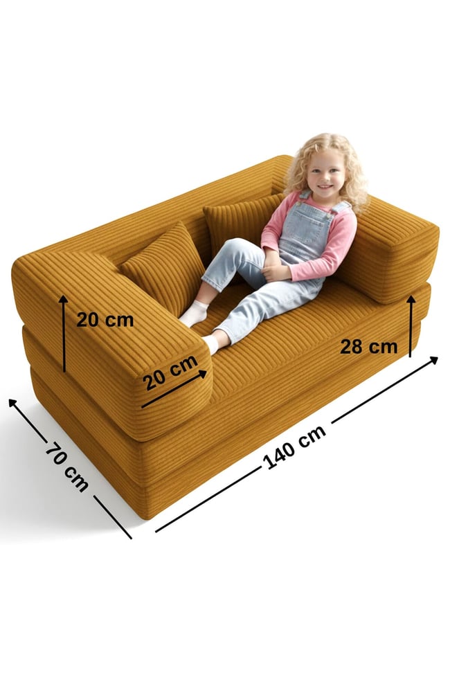 140x70 cm Modüler Çocuk Koltuğu - Fonksiyonel Oyun Minderi ve Kanepe Tamamen Sünger- Foamly
Duo Sünger Koltuk - Foamly