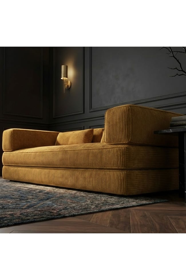 Lüks Tasarım Modüler Fitilli Kadife Yer Kanepesi - Kiremit Rengi Modern Sedir & Lounger- Foamly
Duo Sünger Koltuk - Foamly