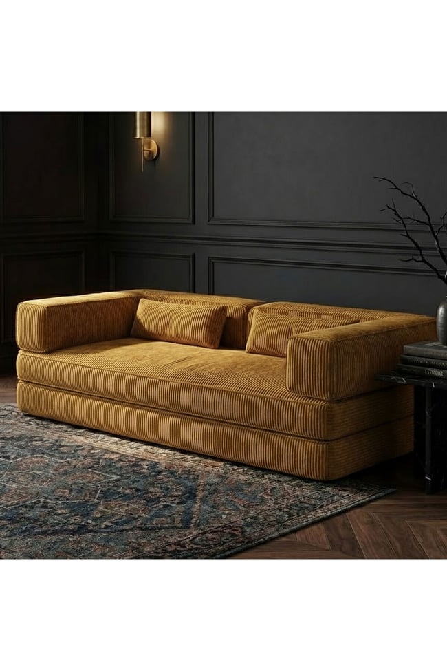 Lüks Tasarım Modüler Fitilli Kadife Yer Kanepesi - Kiremit Rengi Modern Sedir & Lounger- Foamly
Duo Sünger Koltuk - Foamly
