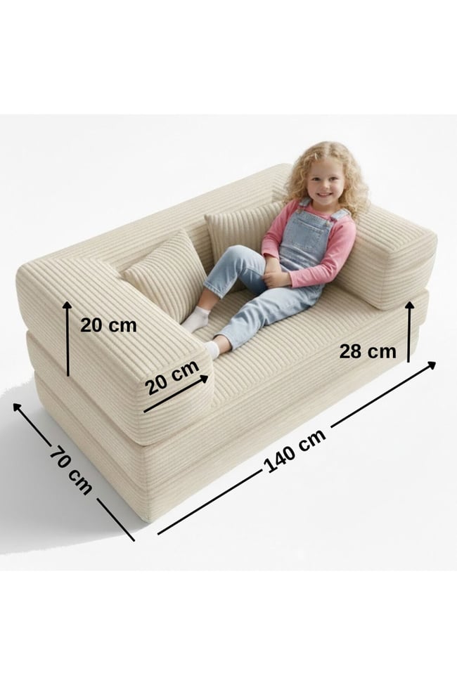 140x70 cm Modüler Çocuk Koltuğu - Fonksiyonel Oyun Minderi ve Kanepe Tamamen Sünger- Foamly
Duo Sünger Koltuk - Foamly