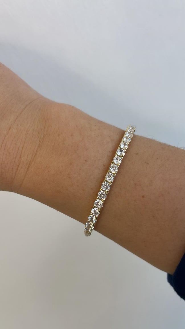 14k Gold Su Yolu İthal Kelepçe 17cm
