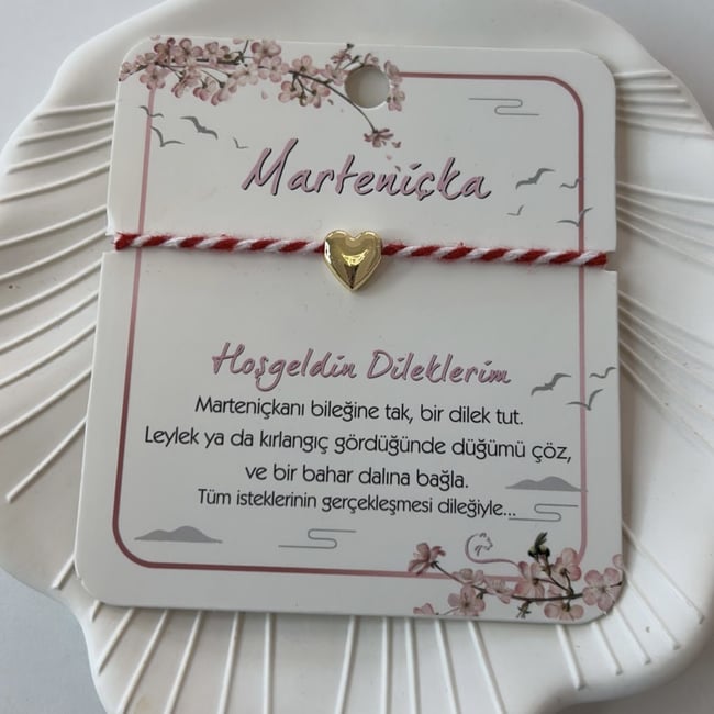 Gold Kalpli Marteniçka Bileklik ( AYARLI)