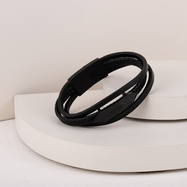 İthal Deri 3 Sıralı bileklik 22cm