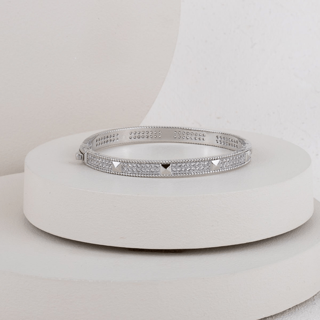 İthal Zirkon Taşlı Kelepçe 17 cm