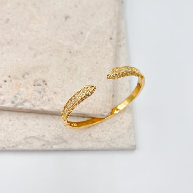 İthal Zirkon Taşlı Kelepçe 17 cm