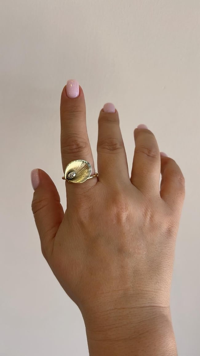Özel Seri 14K Gold Gala Yüzük (ayarlı)