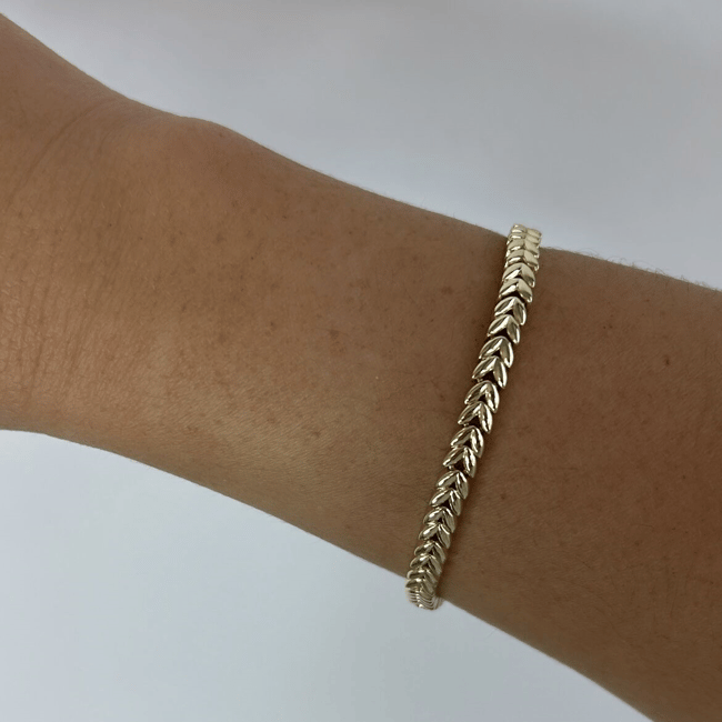 Özel Seri 14k Gold Örgü Bileklik 19cm