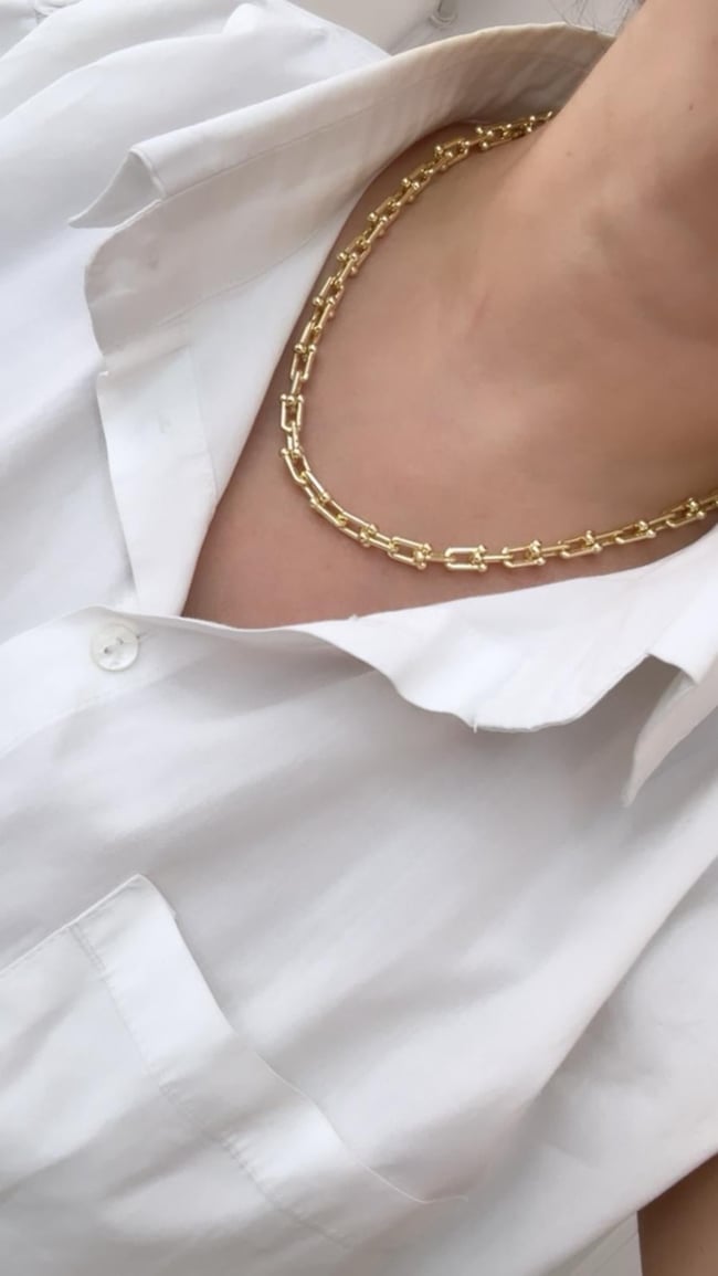 Özel Seri 14K Gold Tiff Kolye 50 cm