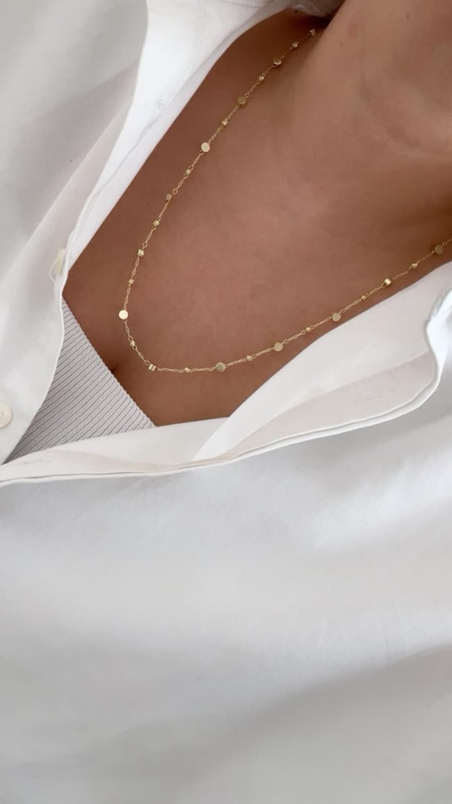 Özel Seri 14k Gold Troplu Kolye 55cm