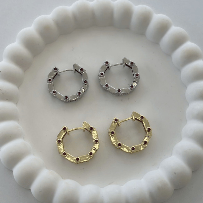 Özel Seri Altıgen Küpe 2cm