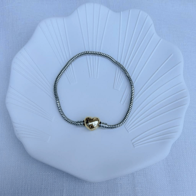 Özel Seri Gold Kalpli Bileklik 17cm