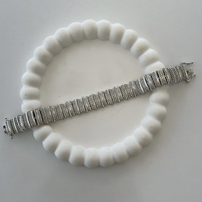 Özel Seri Zirkon Taşlı Ray Bileklik 18 cm