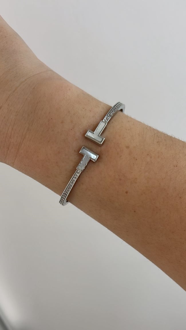 Özel Seri Zirkon Taşlı Tiff Kelepçe 17cm