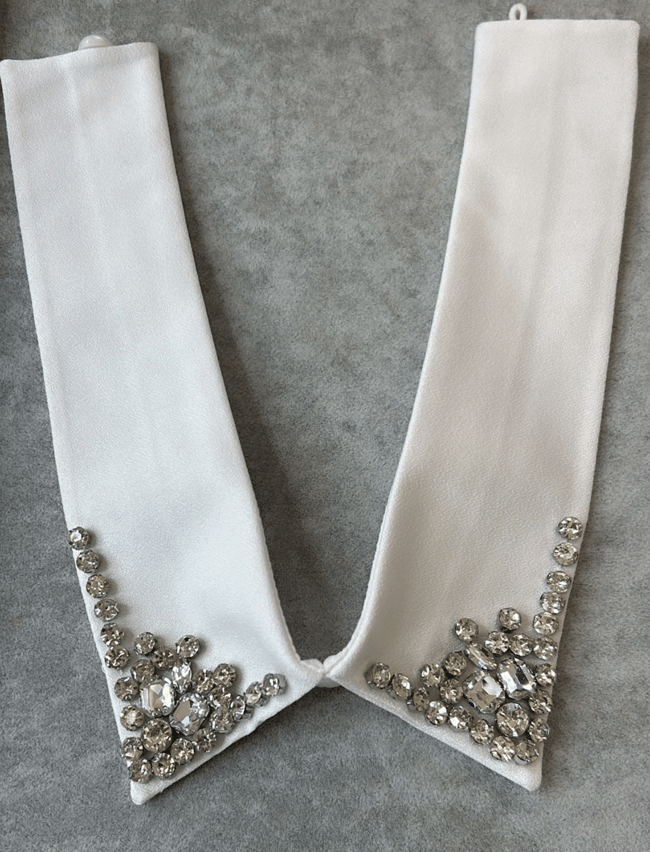 Taş İşlemeli Gömlek Yakası 44cm