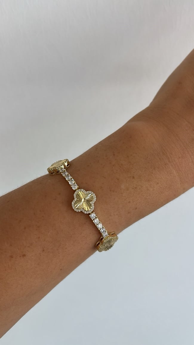 Vip Seri 14 K Gold Yoncalı Döküm Suyolu Bileklik 18 cm