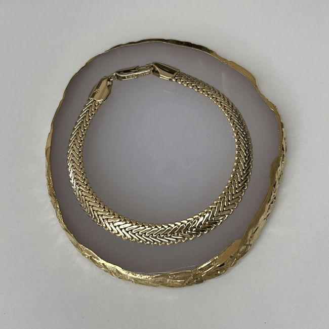 Vip Seri 14k Gold Balıksırtı Bileklik 20cm