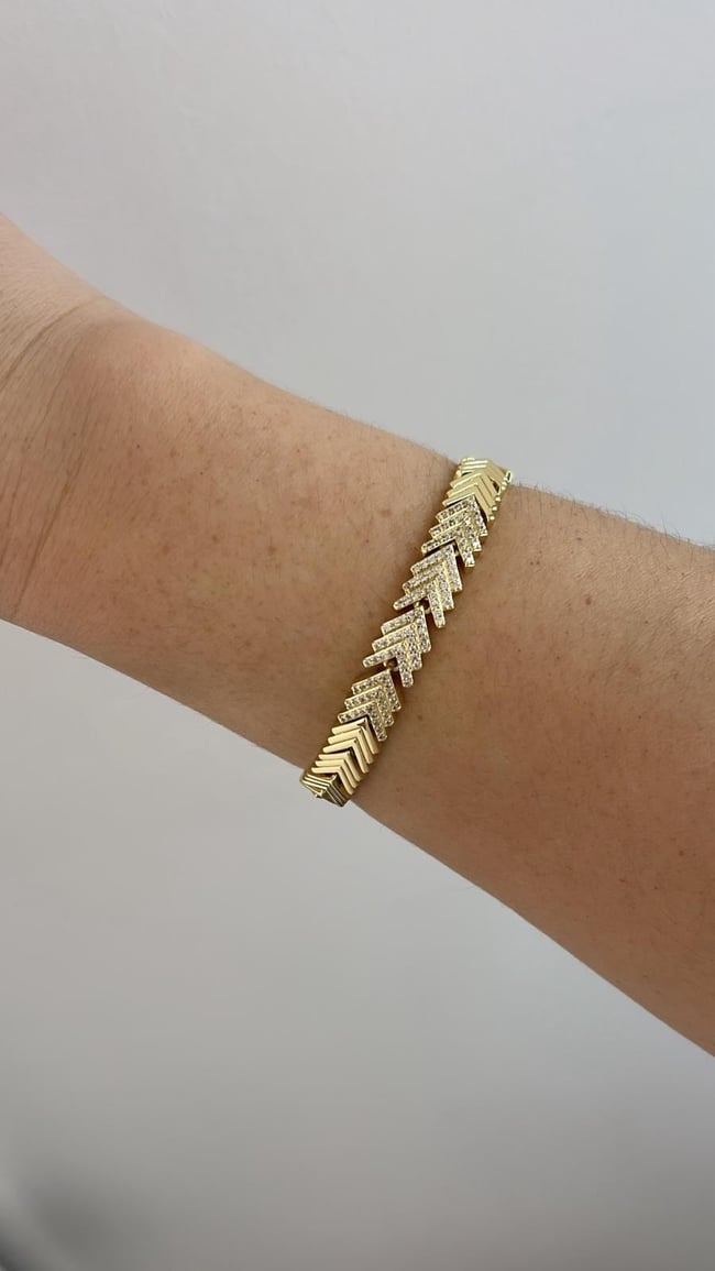 Vip Seri 14k Gold Bileklik 18cm