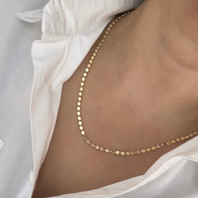 Vip Seri 14k Gold Ezme Zincir 45cm