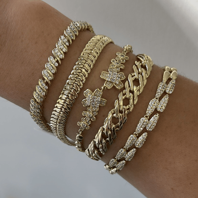 Vip Seri 14K Gold Kalın Zincir Bileklik 19 cm