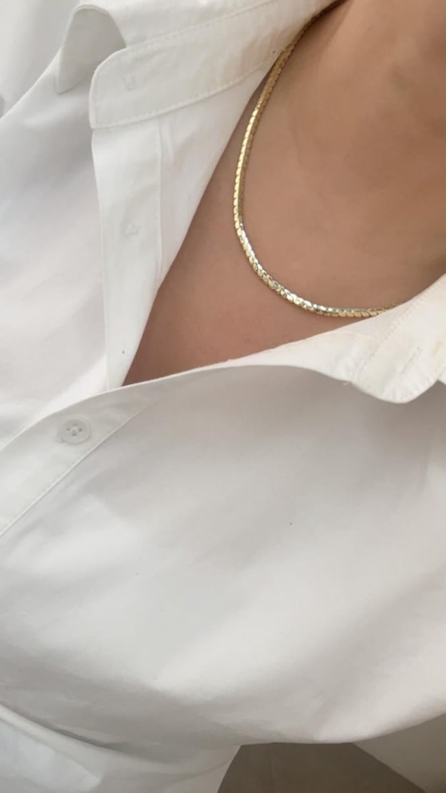 Vip Seri 14k Gold S Kıvrım Zincir 45cm
