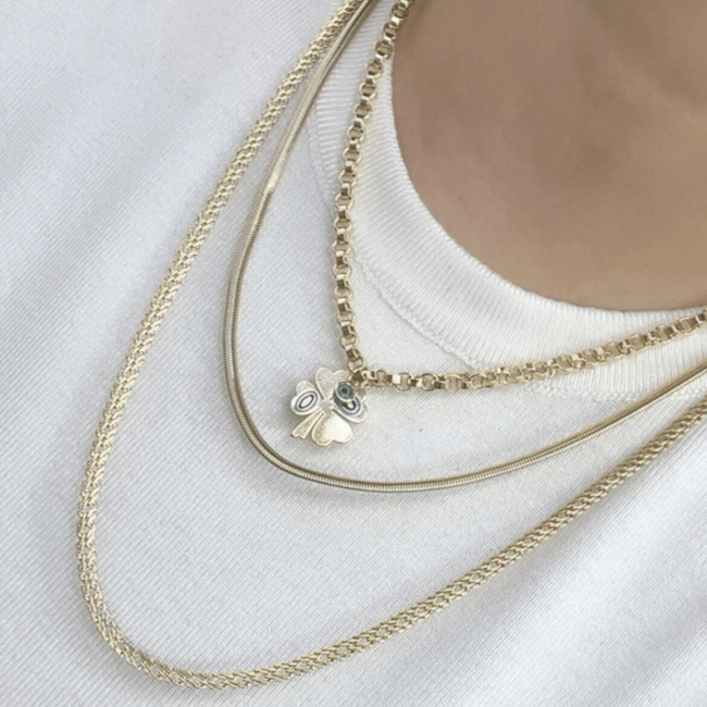 Vip Seri 14k Gold Yassı Zincir Kolye 60cm