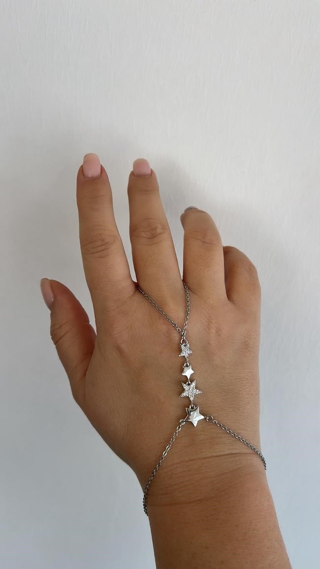 Vip Seri  Gümüş Taşlı  Yıldızlı Şahmeran 