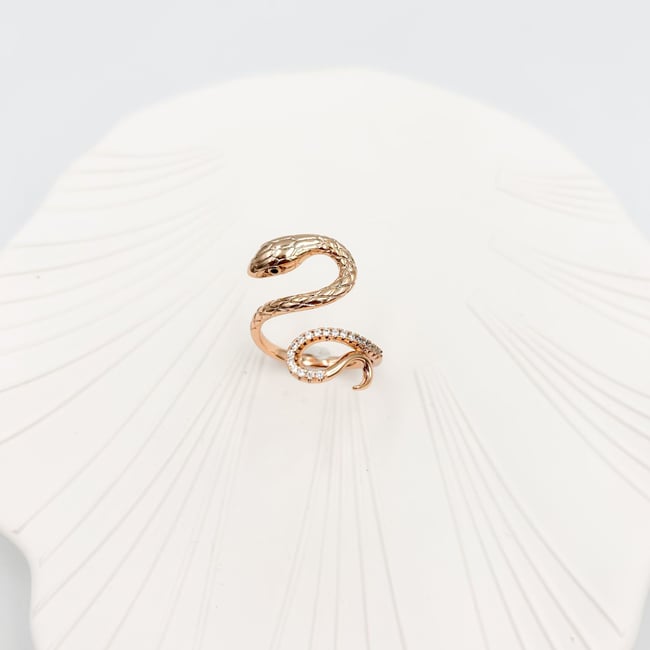 Vip Seri Sarmal Snake Yüzük (AYARLI)