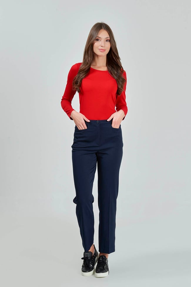 30082 GİZLİ LASTİK BORU PAÇA GABARDİN PANTOLON