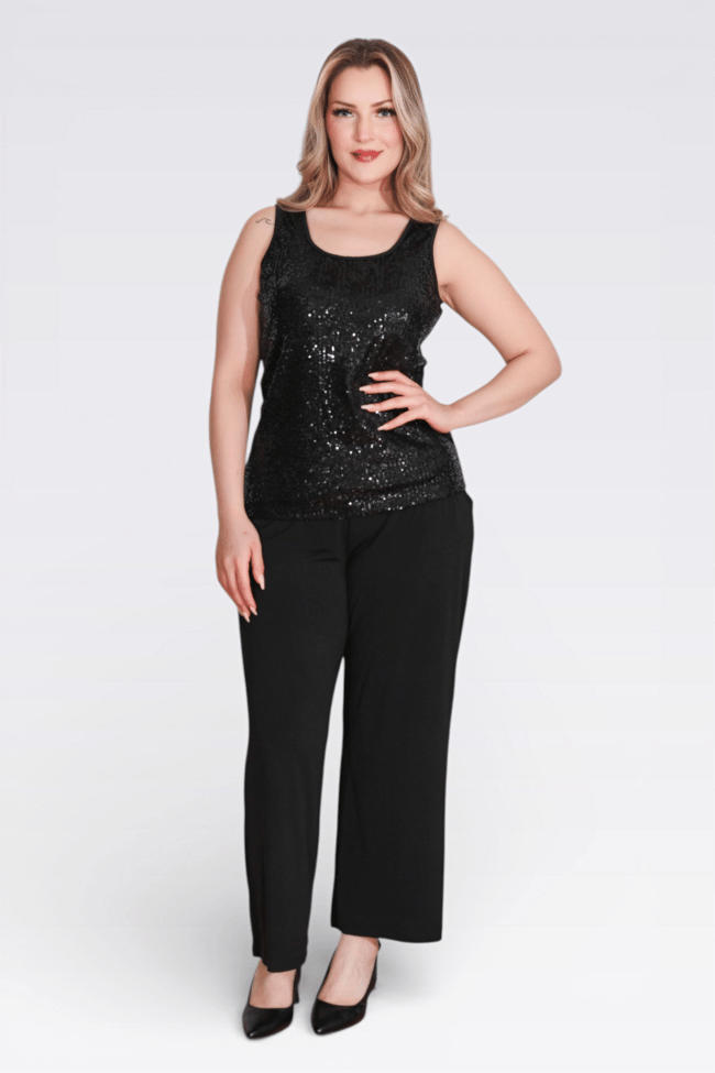 30140 BELİ LASTİKLİ RAHAT KESİM BORU PAÇA BİLEK BOY PANTOLON