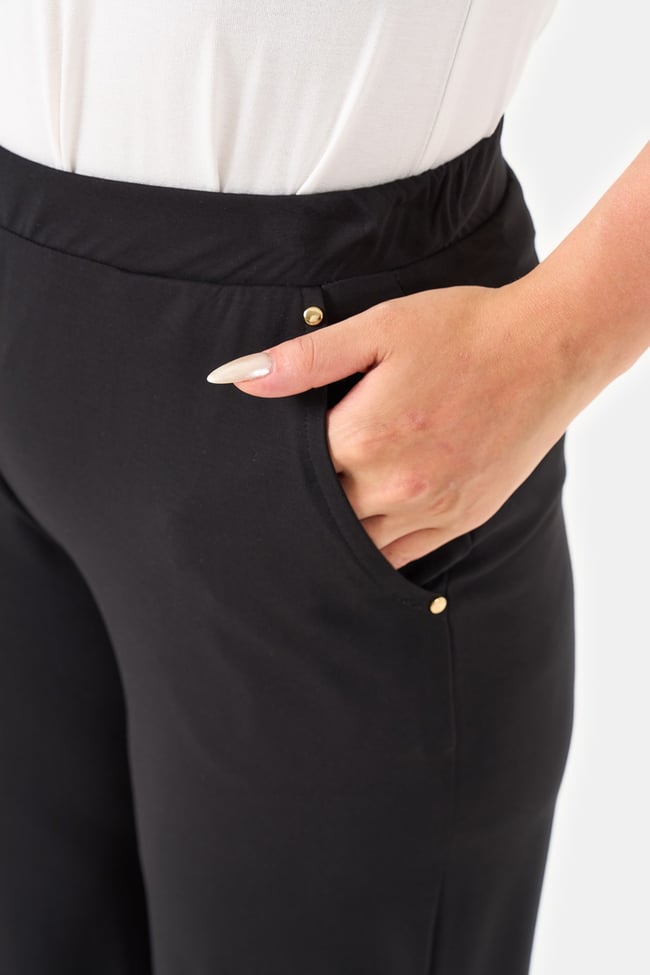 30230 BELİ LASTİKLİ BORU PAÇA ÖRME PANTOLON