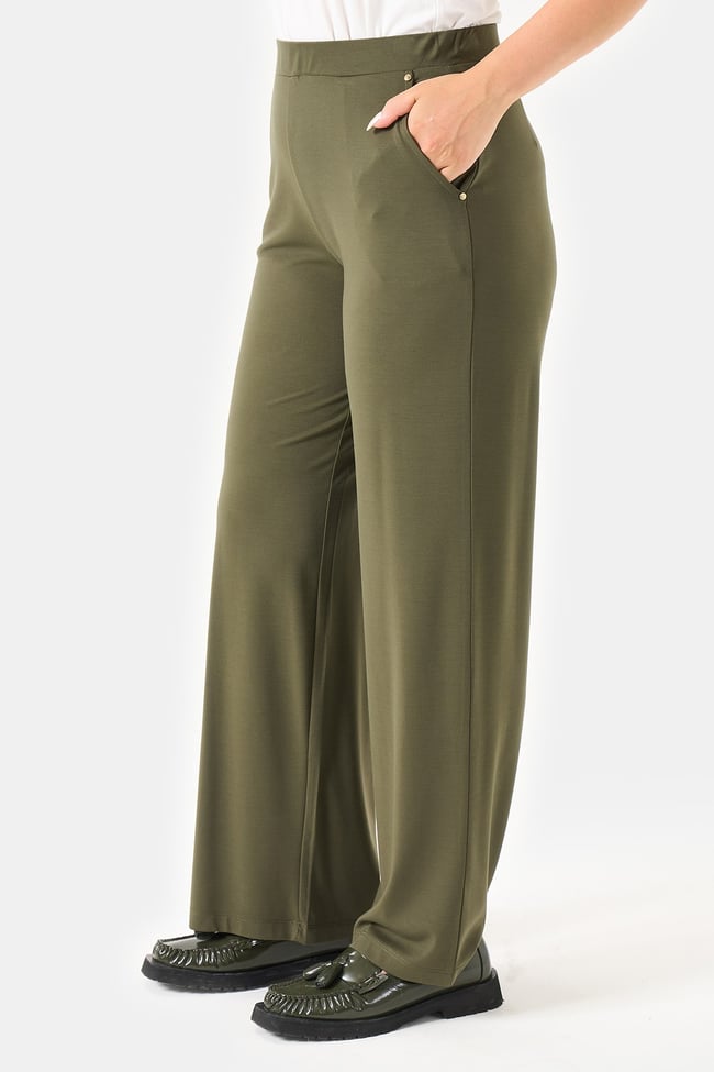 30230 BELİ LASTİKLİ BORU PAÇA ÖRME PANTOLON