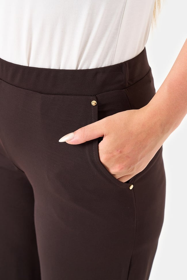 30230 BELİ LASTİKLİ BORU PAÇA ÖRME PANTOLON