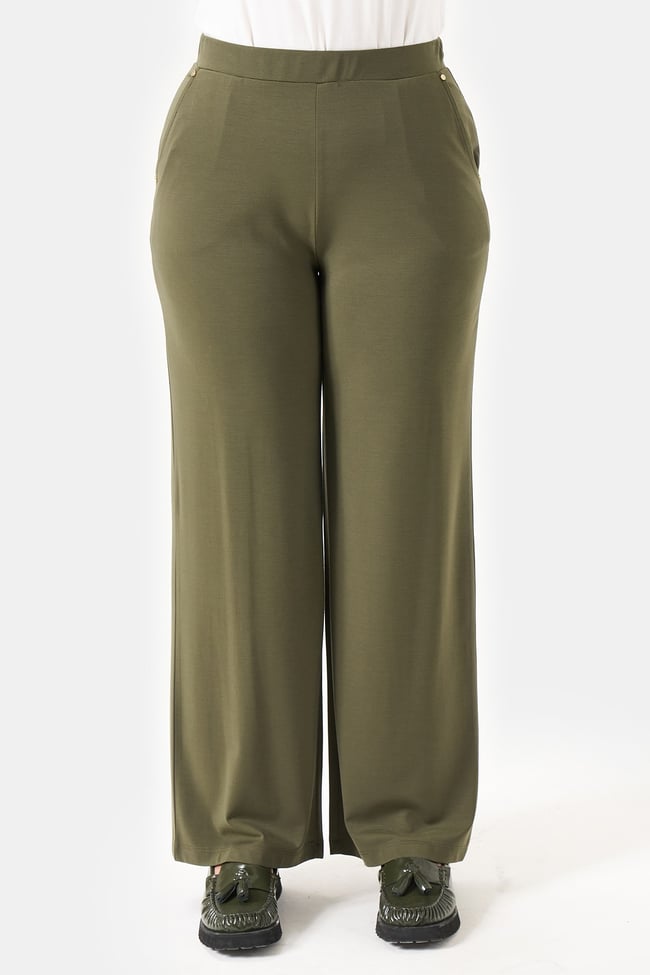 30230 BELİ LASTİKLİ BORU PAÇA ÖRME PANTOLON