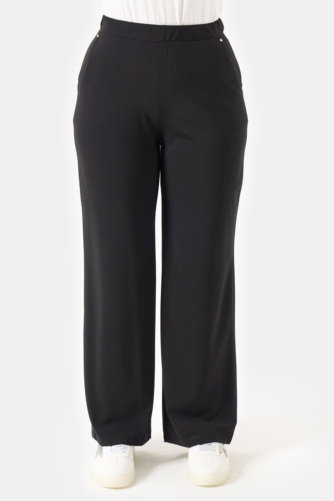 30230 BELİ LASTİKLİ BORU PAÇA ÖRME PANTOLON