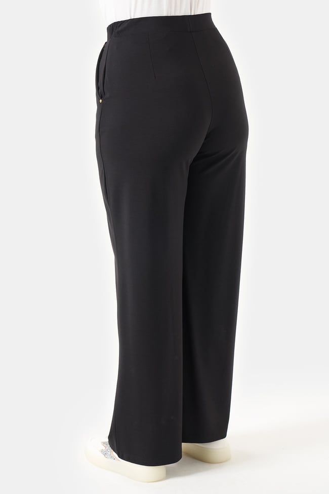 30230 BELİ LASTİKLİ BORU PAÇA ÖRME PANTOLON