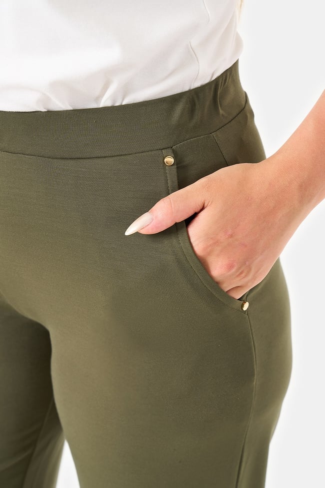 30230 BELİ LASTİKLİ BORU PAÇA ÖRME PANTOLON