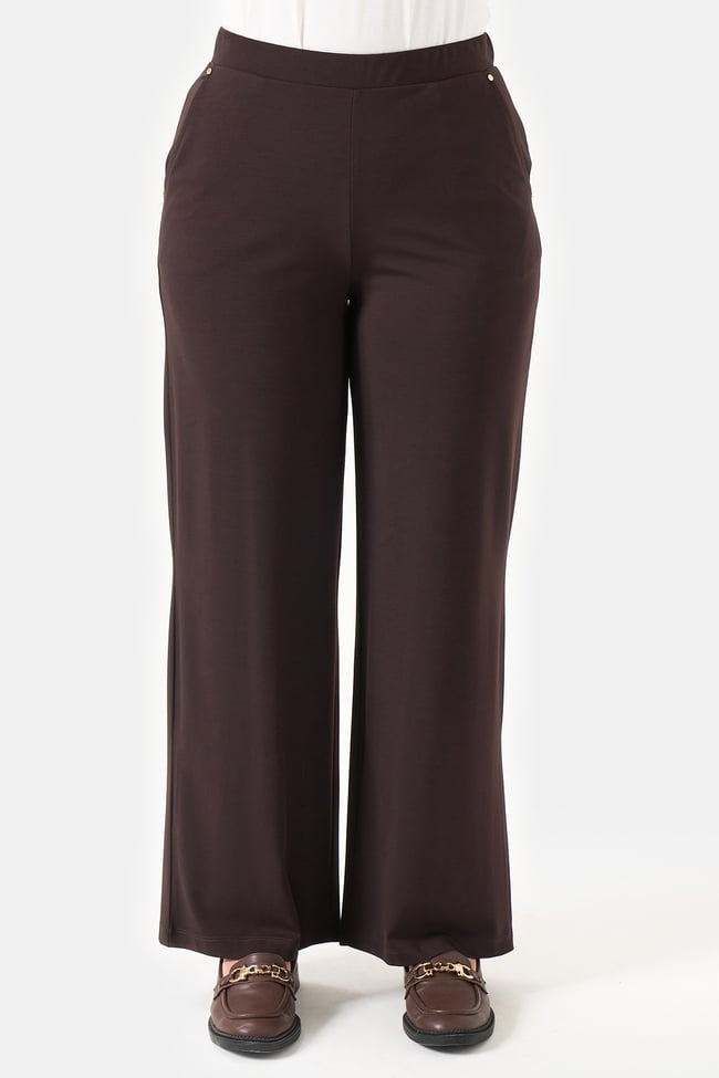 30230 BELİ LASTİKLİ BORU PAÇA ÖRME PANTOLON