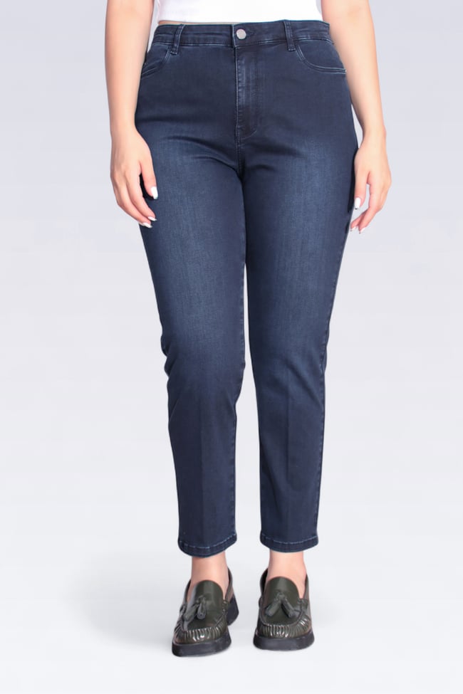 30296 DAR PAÇA BİLEK BOY KOT PANTOLON