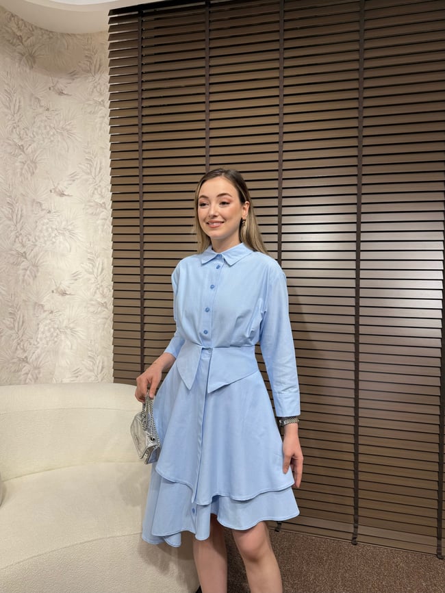 BBC AUREL ELBİSE-MAVİ