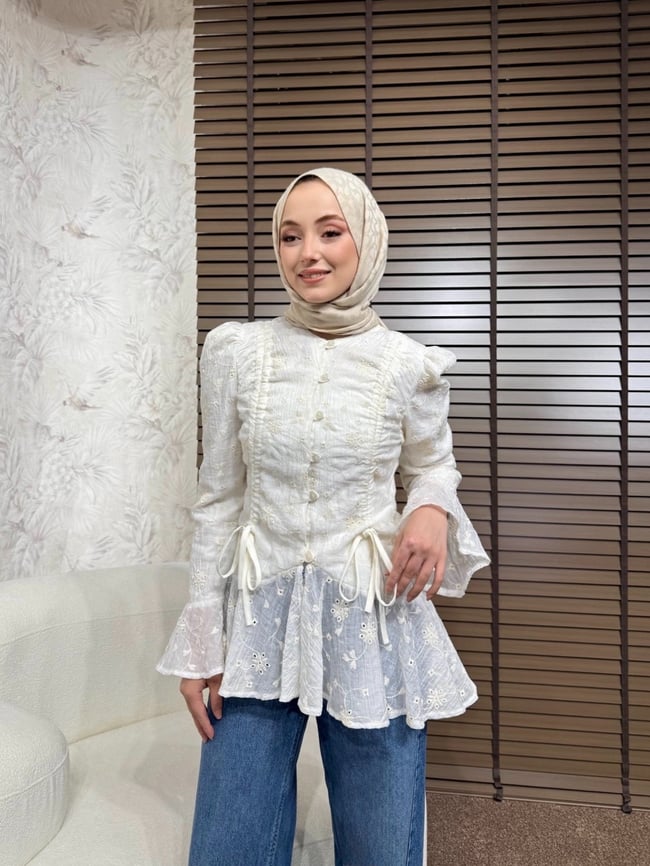BBC BRODE GÖMLEK - BEYAZ