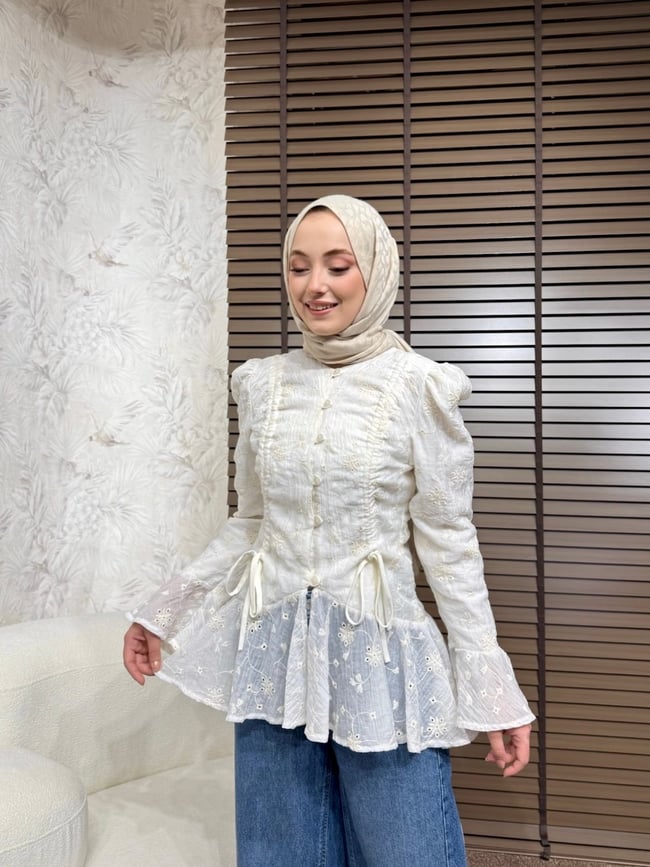 BBC BRODE GÖMLEK - BEYAZ