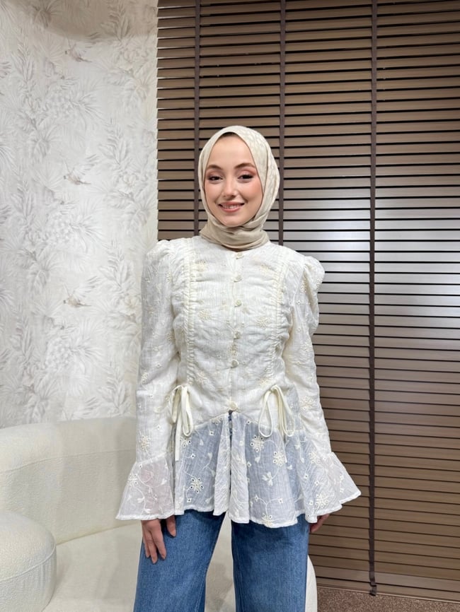BBC BRODE GÖMLEK - BEYAZ