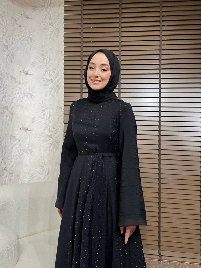 BBC CRİSTA ELBİSE-SİYAH