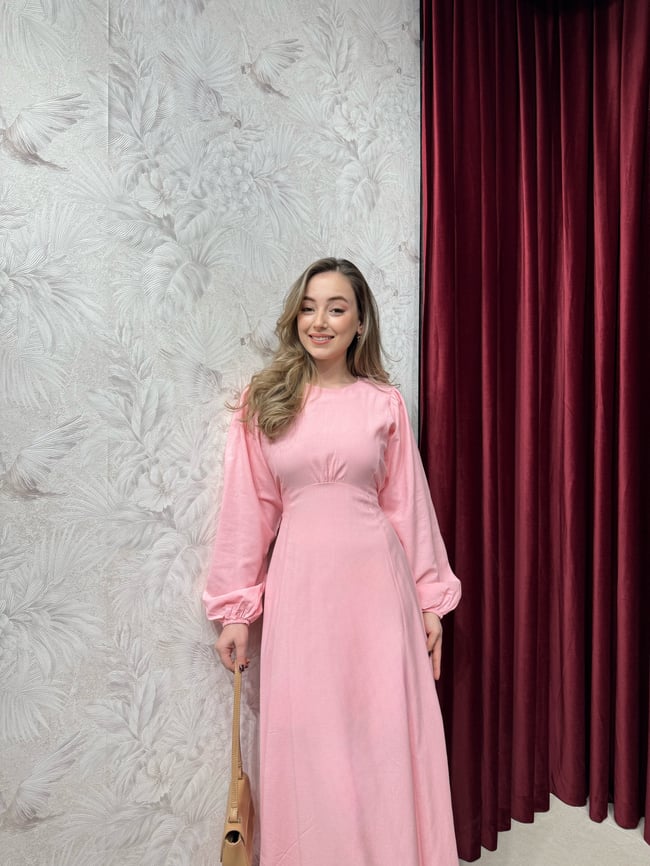 BBC DORE ELBİSE - PEMBE