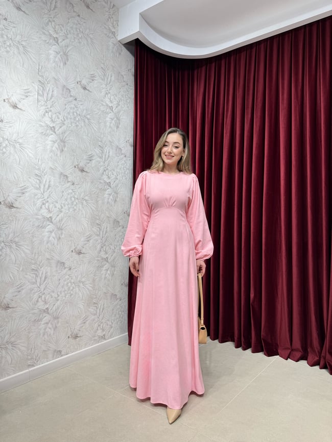 BBC DORE ELBİSE - PEMBE